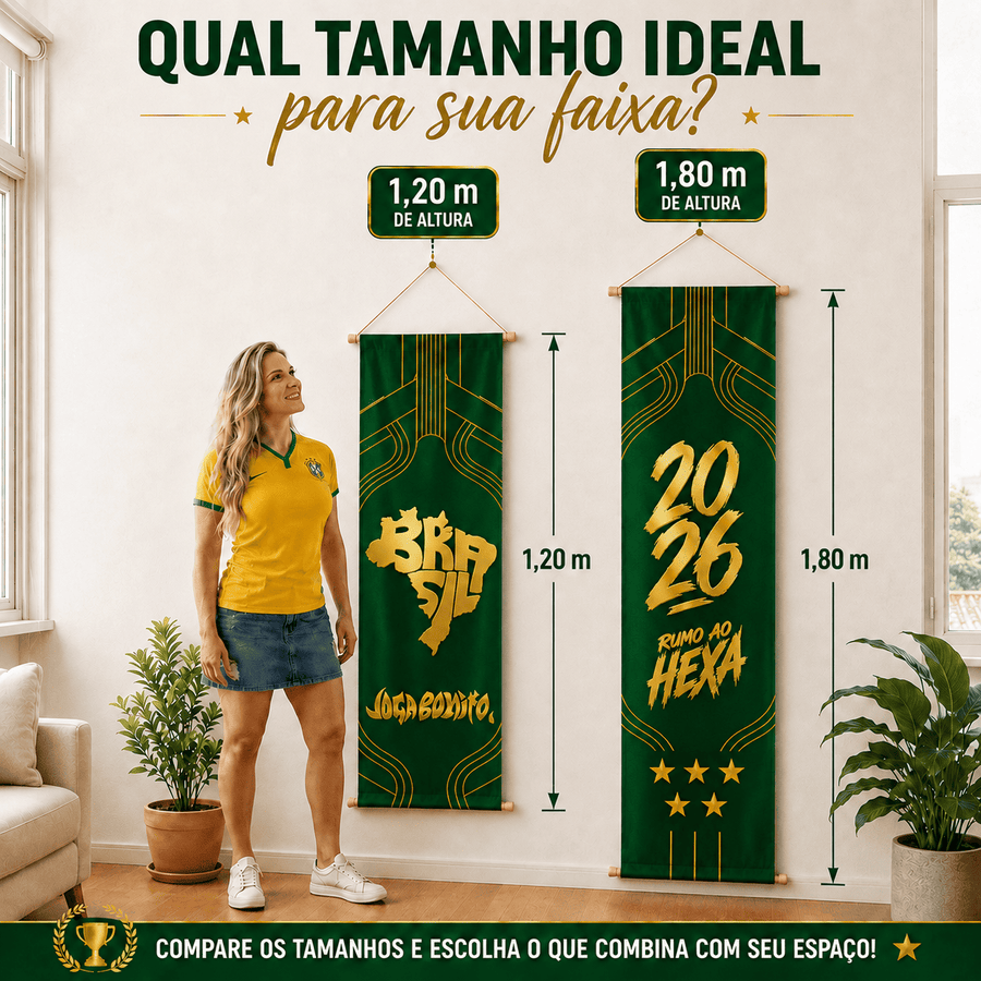 Comparativo de tamanhos: 1,20m e 1,80m de altura